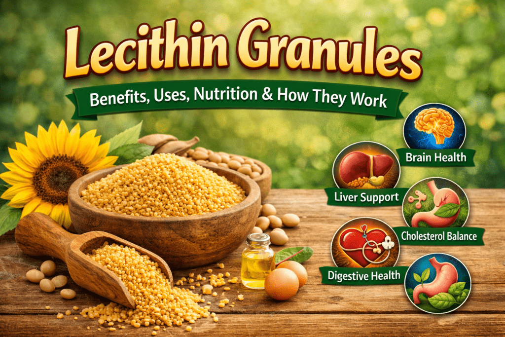 Lecithin granules